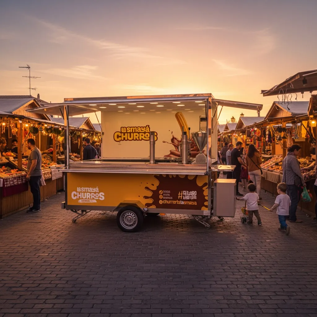 Carro de churros La Smayá en verbena de verano